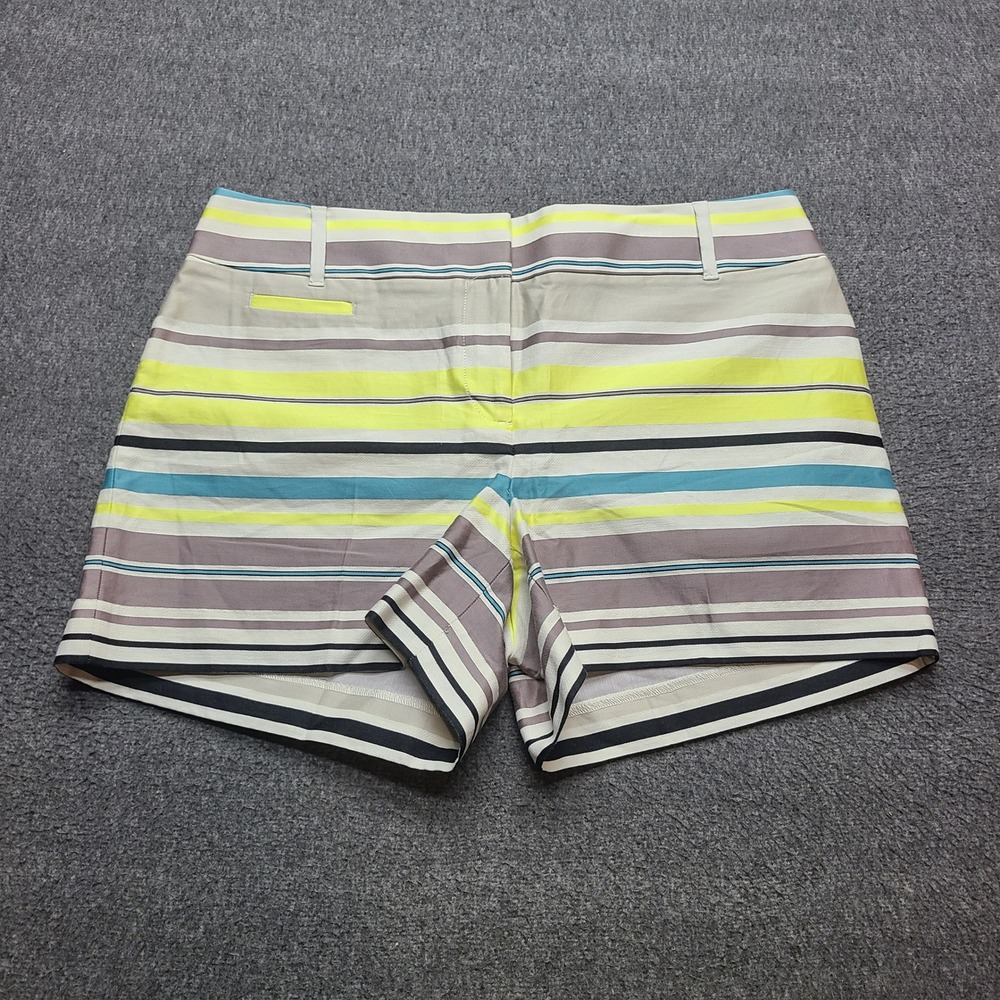 Ann Taylor Loft Riviera Shorts Womens 6 Multi-Color New Striped Tailored 4 Inch